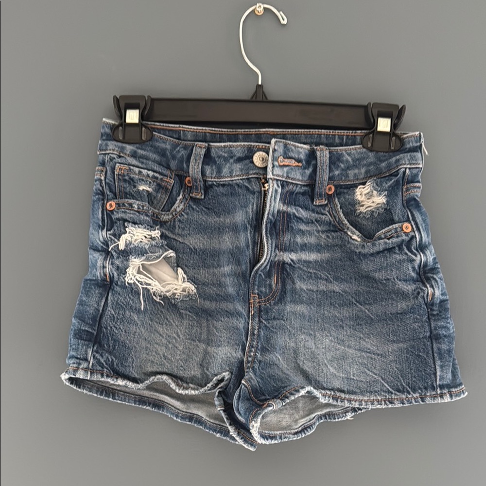 AE Distressed Mom Shorts